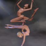 naked little girls acrobats in the circus