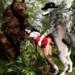 wolf fucks little red riding hood in the woods 3d porn xxx