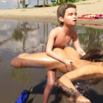 little son bathes naked with mom in the sea and fucks mom in the water 3d porn xxx