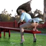 little girl fucks on the playground with a dildo 3d