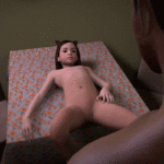 naked daughter spreads her legs in front of daddy 3d 